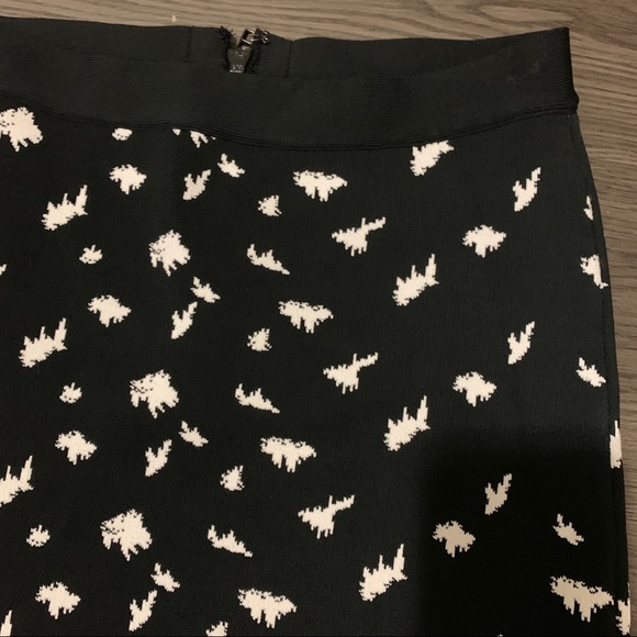 Pink Tartan black white stretchable pencil skirt S - Picture 5 of 9